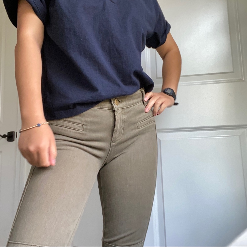 J. Crew Olive Jeans
